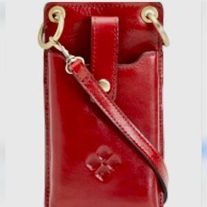 Patricia Nash Red Leather Phone Holster